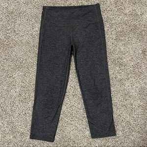 Athleta Gray Capri High Waisted Leggings Workout Size S